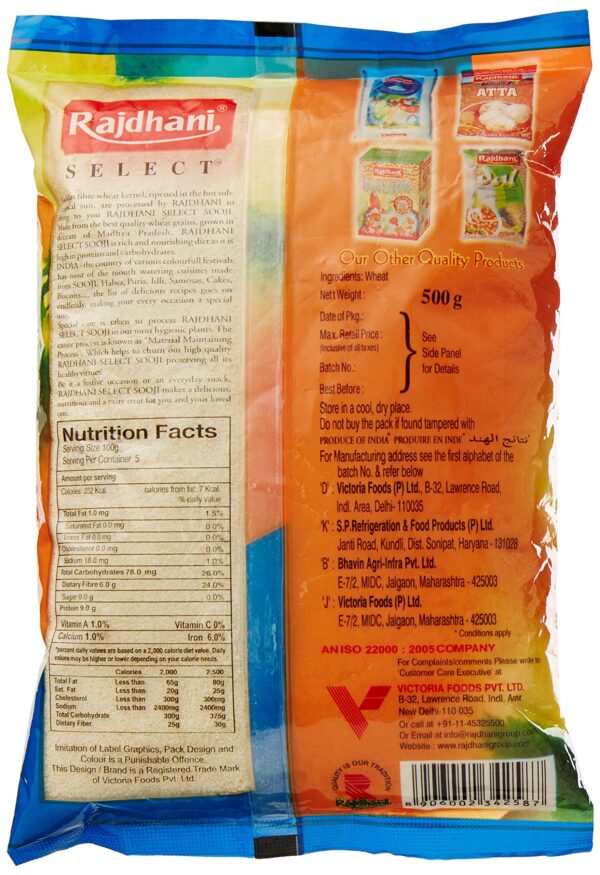 Sooji Rajdhani 500g - Image 2